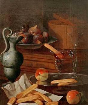 Cristoforo Munari Glaser und Loffelbiskuits oil painting picture